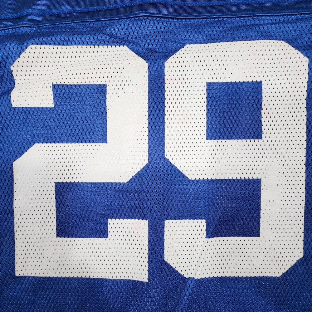 Reebok Indianapolis Colts Joseph Addai #29 Jersey Men Large Blue Mesh Football